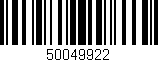 Código de barras (EAN, GTIN, SKU, ISBN): '50049922'
