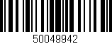 Código de barras (EAN, GTIN, SKU, ISBN): '50049942'
