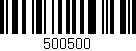 Código de barras (EAN, GTIN, SKU, ISBN): '500500'