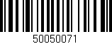 Código de barras (EAN, GTIN, SKU, ISBN): '50050071'