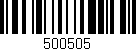 Código de barras (EAN, GTIN, SKU, ISBN): '500505'