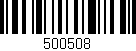 Código de barras (EAN, GTIN, SKU, ISBN): '500508'