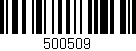 Código de barras (EAN, GTIN, SKU, ISBN): '500509'