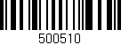 Código de barras (EAN, GTIN, SKU, ISBN): '500510'
