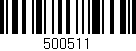 Código de barras (EAN, GTIN, SKU, ISBN): '500511'