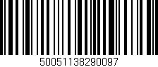 Código de barras (EAN, GTIN, SKU, ISBN): '50051138290097'