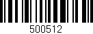 Código de barras (EAN, GTIN, SKU, ISBN): '500512'