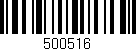 Código de barras (EAN, GTIN, SKU, ISBN): '500516'