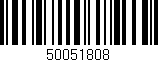 Código de barras (EAN, GTIN, SKU, ISBN): '50051808'