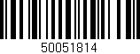 Código de barras (EAN, GTIN, SKU, ISBN): '50051814'