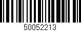 Código de barras (EAN, GTIN, SKU, ISBN): '50052213'