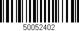 Código de barras (EAN, GTIN, SKU, ISBN): '50052402'