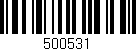 Código de barras (EAN, GTIN, SKU, ISBN): '500531'