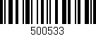 Código de barras (EAN, GTIN, SKU, ISBN): '500533'