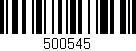 Código de barras (EAN, GTIN, SKU, ISBN): '500545'