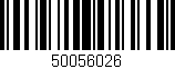 Código de barras (EAN, GTIN, SKU, ISBN): '50056026'