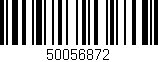 Código de barras (EAN, GTIN, SKU, ISBN): '50056872'