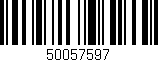 Código de barras (EAN, GTIN, SKU, ISBN): '50057597'