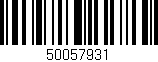 Código de barras (EAN, GTIN, SKU, ISBN): '50057931'