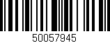 Código de barras (EAN, GTIN, SKU, ISBN): '50057945'