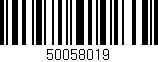 Código de barras (EAN, GTIN, SKU, ISBN): '50058019'