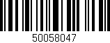 Código de barras (EAN, GTIN, SKU, ISBN): '50058047'