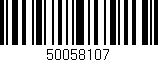 Código de barras (EAN, GTIN, SKU, ISBN): '50058107'