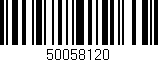 Código de barras (EAN, GTIN, SKU, ISBN): '50058120'