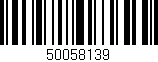 Código de barras (EAN, GTIN, SKU, ISBN): '50058139'
