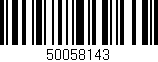 Código de barras (EAN, GTIN, SKU, ISBN): '50058143'