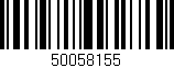 Código de barras (EAN, GTIN, SKU, ISBN): '50058155'