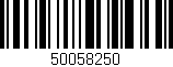 Código de barras (EAN, GTIN, SKU, ISBN): '50058250'
