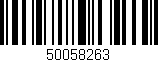 Código de barras (EAN, GTIN, SKU, ISBN): '50058263'