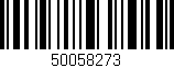 Código de barras (EAN, GTIN, SKU, ISBN): '50058273'
