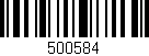 Código de barras (EAN, GTIN, SKU, ISBN): '500584'