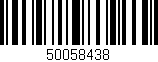 Código de barras (EAN, GTIN, SKU, ISBN): '50058438'