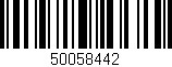 Código de barras (EAN, GTIN, SKU, ISBN): '50058442'