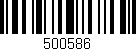 Código de barras (EAN, GTIN, SKU, ISBN): '500586'