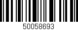 Código de barras (EAN, GTIN, SKU, ISBN): '50058693'