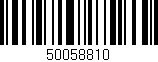 Código de barras (EAN, GTIN, SKU, ISBN): '50058810'