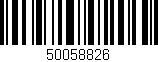Código de barras (EAN, GTIN, SKU, ISBN): '50058826'