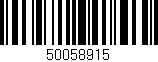 Código de barras (EAN, GTIN, SKU, ISBN): '50058915'