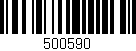 Código de barras (EAN, GTIN, SKU, ISBN): '500590'