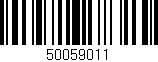 Código de barras (EAN, GTIN, SKU, ISBN): '50059011'
