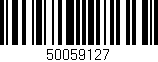 Código de barras (EAN, GTIN, SKU, ISBN): '50059127'