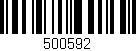 Código de barras (EAN, GTIN, SKU, ISBN): '500592'