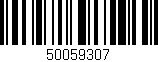 Código de barras (EAN, GTIN, SKU, ISBN): '50059307'