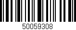 Código de barras (EAN, GTIN, SKU, ISBN): '50059308'