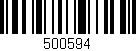 Código de barras (EAN, GTIN, SKU, ISBN): '500594'