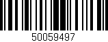 Código de barras (EAN, GTIN, SKU, ISBN): '50059497'